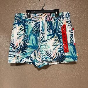 NWT Tropical Print Swim Shorts Size M